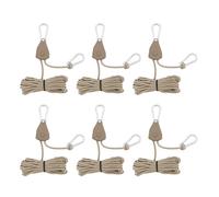 KACCDE Cuerda de camping con polea de trinquete, configuraciones rápidas para exteriores, línea ajustada, ganchos para toldo, tienda de campaña reflectante para kayak, tienda de campaña