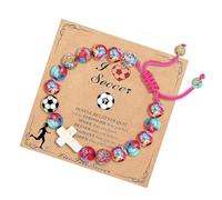 KACCDE Cuerda trenzada atlética de moda con dije de crucifijo, detalle de cristal de imitación para gimnasio, uso diario, accesorio de crucifijo de cristal, talla única, como se describe