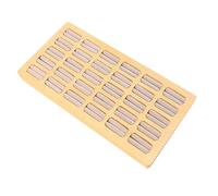 KACCDE Elegante bandeja de almacenamiento de anillos de madera de 30 ranuras, bandeja organizadora de joyas de madera resistente, 30 ranuras, soporte de exhibición para anillos y más