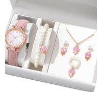 KACCDE Elegante juego de regalo práctico reloj con joyería de aleación, accesorios de moda para estilos cotidianos y ocasiones, joyería y reloj de moda, Lollipop, como se describe, como se describe