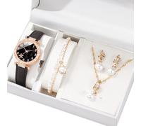 KACCDE Elegante juego de regalo práctico reloj con joyería de aleación, accesorios de moda para estilos cotidianos y ocasiones, joyería y reloj de moda, Five pointed star st, como se describe, como se