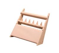 KACCDE Elegante soporte para anillos de madera, soporte de exhibición de collares, estante de exhibición de joyas de moda, textura de madera para organización de joyas
