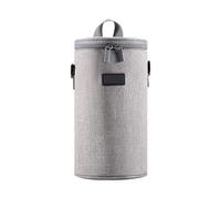 KACCDE Funda de lente cilíndrica a prueba de golpes, tela Oxford con forro suave para cámara compacta, Gray, L, Mass Beauty