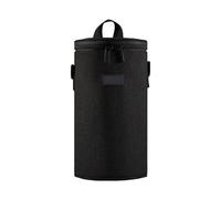 KACCDE Funda de lente cilíndrica a prueba de golpes, tela Oxford con forro suave para cámara compacta, Black, L, Mass Beauty