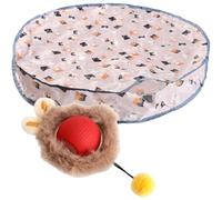 KACCDE Juego de juguetes para gatos de bola móvil automática con cubiertas de doble capa, tapetes lavables para mascotas, estimulación mental de forma segura, juguete para gatos