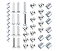 KACCDE Juego de tornillos y llaves de repuesto de aleación de aluminio para un fácil mantenimiento y reparación, rodillos de eje y tornillo