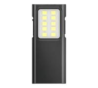KACCDE Luz de trabajo a prueba de golpes con 4 modos recargables por USB, linternas pequeñas, textura ABS, para acampar al aire libre, senderismo, emergencias, linternas recargables portátiles
