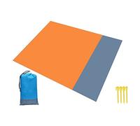 KACCDE Manta de playa impermeable resistente a la arena, con bolsillo plegable para un fácil transporte, para picnic, viajes, camping, senderismo, manta de playa con estacas