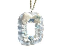 KACCDE Material de felpa suave, elegante soporte para tarjetas de ala angelical, accesorio portátil para añadir un toque de diversión a tus tarjetas, tarjetero de moda juvenil, Blue, Talla única