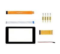 KACCDE Pantallas táctiles IPS de 7 pulgadas que muestran monitores capacitivos de 1024 x 600 para módulo de cómputo con interfaces DSI y vidrio endurecido