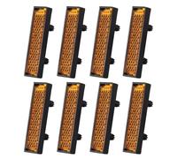 KACCDE Paquete de 8 reflectores de pedal reforzados para bicicleta, pedales, reflectores de rueda