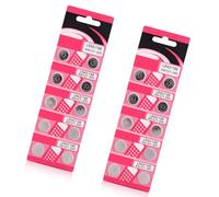 KACCDE Pilas alcalinas AG12 LR43 de botón AG12 LR43 para relojes electrónicos pequeños, larga vida útil de 10/20 unidades