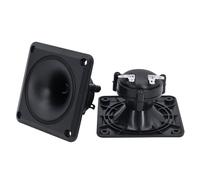 KACCDE Potentes tweeters de bocina cuadrada de 3.5 pulgadas de ABS construidos para los últimos altavoces para proyectos electrónicos, altavoces de coche