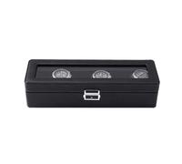 KACCDE Práctico joyero de piel sintética resistente con forro de felpa suave para relojes y accesorios