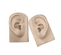 KACCDE Simulación flexible de oreja izquierda y derecha para exhibición de pendientes, simulación realista de oído humano, elegante soporte de exhibición de joyas