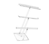 KACCDE Soporte de joyería acrílico resistente de moda para collares, pulseras y aretes, organizadores transparentes con múltiples torres