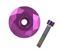 KACCDE Tapa superior de aleación de aluminio para bicicleta de montaña con tornillo para tubo de horquilla, auriculares, tapa superior para vástagos de bicicleta