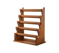 KACCDE Versátil organizador de joyas de madera desmontable, soporte de cadena de muñeca escalonado, elegante soporte de exhibición para pulseras y brazaletes