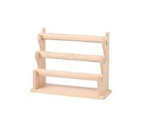 KACCDE Versátil organizador de joyas de madera desmontable, soporte de cadena de muñeca escalonado, elegante soporte de exhibición para pulseras y brazaletes