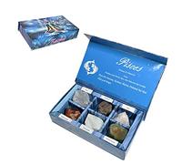 KACHVI Crystal Pisces Gifts-Zodiac Firma Piedras para complementar Las Piedras de Nacimiento-Cristales curativos Naturales con horóscopo Box Set