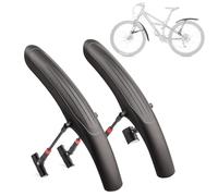 Kadacha Juego de guardabarros para bicicleta, universal, rápido desmontaje, protección contra salpicaduras de plástico de alto rendimiento para bicicleta de 24-29 pulgadas (MTB)