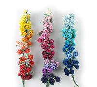 KADADSA 35 colores con 100 rosas artificiales pequeñas mezcladas, tonos surtidos, treinta y cinco colores, flores de papel de morera de 15-18 mm, flores de boda y álbumes de recortes