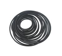 Kadagg 20 Piezas 1,5 mm reemplazo de Cinta de Goma Correa de Tocadiscos para grabadora de Cinta Negra