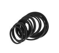 Kadagg 20 Piezas de Correas de Goma para grabadora de 1,5 mm, Correa de Goma Cuadrada para Mantenimiento y reparación de grabadoras, 25-170 mm, Color Negro