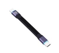 Kadagg Cable USB 3.2 de 20 Gbps Cable USB-C a USB-C de Carga rápida Línea de Datos de Alta Velocidad Línea Corta 10 cm Aluminio + Revestimiento de níquel