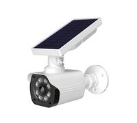 Kadagg Cámara de Seguridad Falsa con energía Solar cámara de Seguridad simulada vigilancia simulada con sensores de Movimiento LED