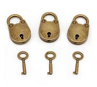 Kadagg Candados Antiguos de Estilo Antiguo para Cerradura con Llave (Lote Azul)