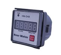 Kadagg HM-D48 Contador de Horas Contador de Horas Digital 0-99999 h Temporizador 220 V para Motor Cortacésped Generador Tractor agrícola Contador de Horas Medidor Acero de tungsteno