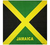 Kadagg Jamaica Bandanas cuadradas Unisex Bufanda para el Cabello otton Pañuelo para Motocicleta Hip-Hop Headwrap Accesorio patriótico Algodón
