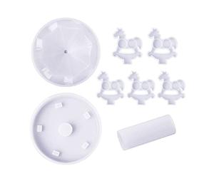 Kadagg Molde de Silicona de Caballo de Carrusel 3D Tiovivo Molde de fundición epoxi de Resina para Herramientas artesanales Adorno de Oficina en el hogar Silicona