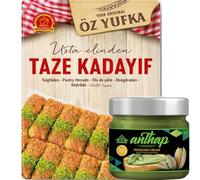 Kadaifi Pastry Threads Fresh Kadayif Postre de estilo turco para usar el famoso chocolate Dubai Kataifi 400 gramos de crema de pistacho 30% pistacho 200 g