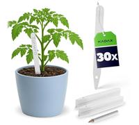 KADAX 30 placas de plástico resistentes a la intemperie para plantas para etiquetar, placas de jardín, etiquetas para plantas, letreros de hierbas, 30 unidades