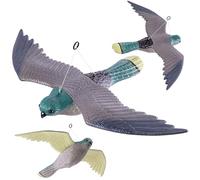 KADAX Ahuyentador de pájaros profesional de plástico, cernícalo artificial, repelente de pájaros, antipalomas, repelente de palomas, control natural de plagas, multicolor