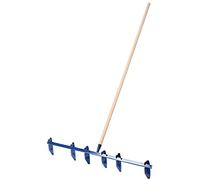 KADAX arrancador de surcos con Cuchillas de Acero, arrancador de hileras con Mango Largo de Madera, arrancador de surcos, rastrillo de Marcado para lechos de hortalizas, Semillas (Grande)