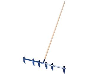 KADAX arrancador de surcos con Cuchillas de Acero, arrancador de hileras con Mango Largo de Madera, arrancador de surcos, rastrillo de Marcado para lechos de hortalizas, Semillas (Grande)