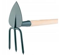 KADAX azada, azada de jardín, azada doble para jardín, 3 púas - corazón,...