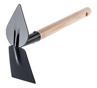 KADAX Azada metálica pequeña, azada de jardín con Mango Corto, azada Doble, garrapata, azada combinada Robusta para desherbar (rectángulo, corazón)