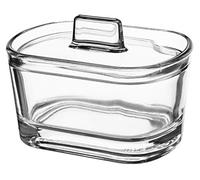 KADAX Azucarero, azucarero de cristal, recipiente para especias con tapa ergonómica, recipiente de cristal transparente para azúcar, tarro de especias con fondo reforzado, cuenco de azúcar con mango