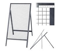 KADAX Colador de acero, rejilla de alambre de acero, colador de acero, colador de arena, filtro rectangular para arena y compost, tierra y piedras (tamaño de malla 2,0 x 2,0 cm)