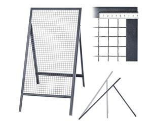 KADAX Colador de acero, rejilla de alambre de acero, colador de acero, colador de arena, filtro rectangular para arena y compost, tierra y piedras (tamaño de malla 2,0 x 2,0 cm)