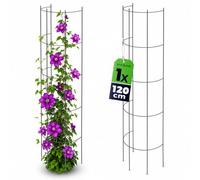 KADAX Columna de Acero para Enredaderas, columnas, Plantas trepadoras, Soportes para Escalar, Rejilla, Soporte para Plantas, Enrejado, Rejilla de Alambre (Altura: 120 cm)