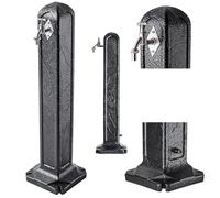 KADAX Columna de Agua de Plástico para Jardín Con Grifo Independiente (Antracita)