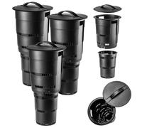 Compostaje de cama KADAX, compostador de jardín subterráneo de plástico negro