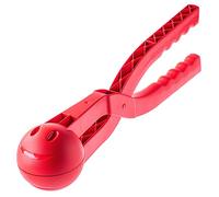 KADAX Cortador de bolas de nieve, pinzas para bolas de nieve de plástico resistente, juguete para días de invierno inolvidables, fabricante de bolas de nieve, fabricante de bolas de nieve (rojo)