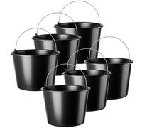 KADAX Cubo de Construcción con Asa, de Plástico, Caja de Mortero, 16L, Negro,...