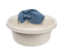 KADAX Cuenco de plástico mate, cuenco de plástico, cuenco redondo, cuenco resistente, cuenco de agua doméstico para baño, bañera multiusos (crema, 9 L)